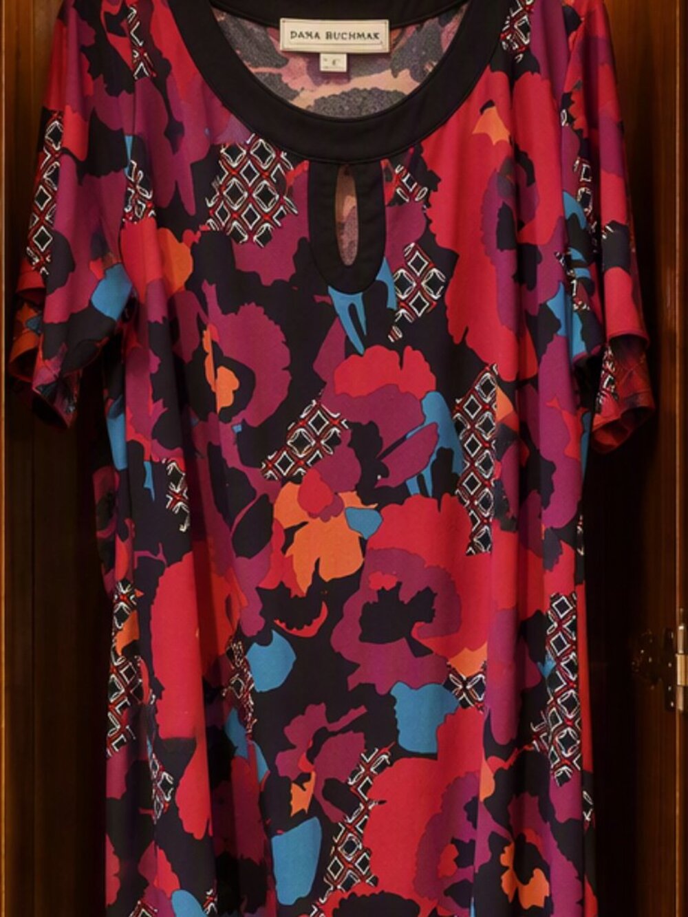 Dana Buchman Floral Tunic Dress Size XL